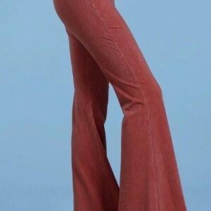 GUC Size 3XL Chatoyant Women's Rust Flare Cut Pants